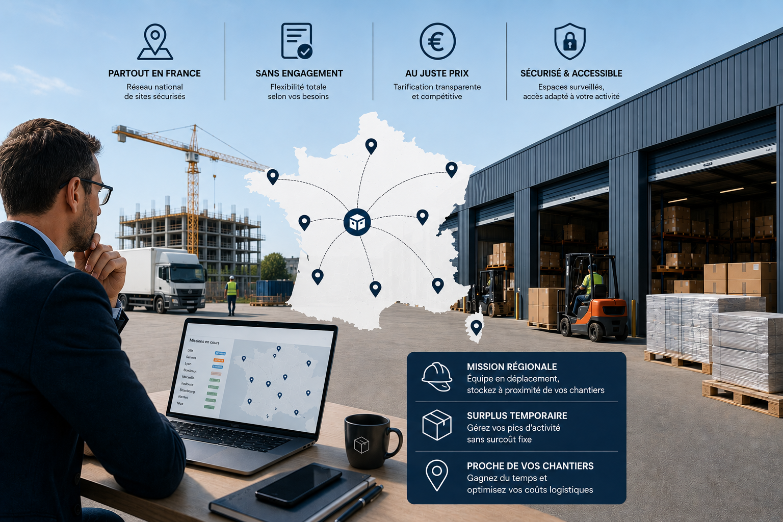 Espace professionnel sans bail